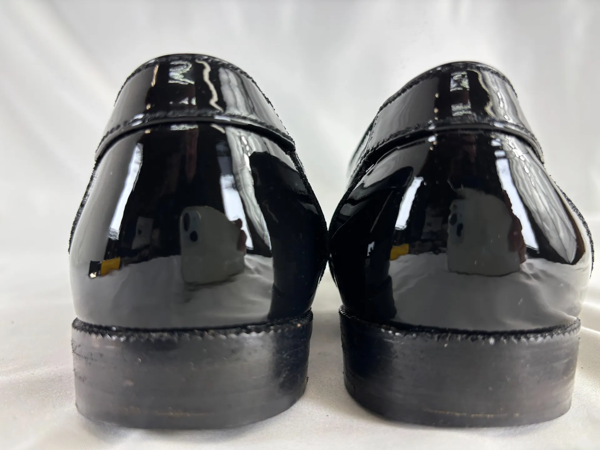 シャネルエナメルローファー靴修理後