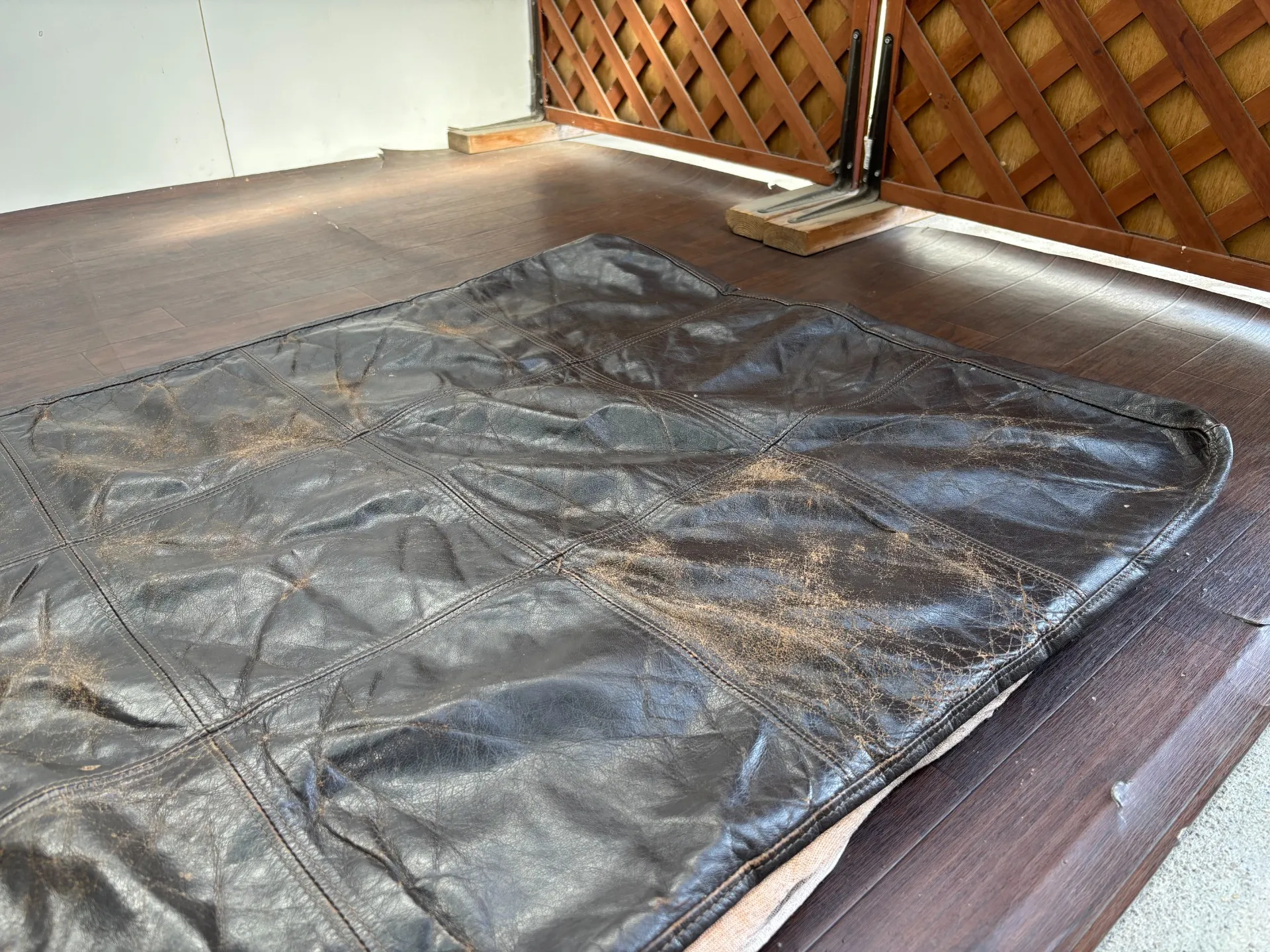 ソファシート天面張り替え修理前