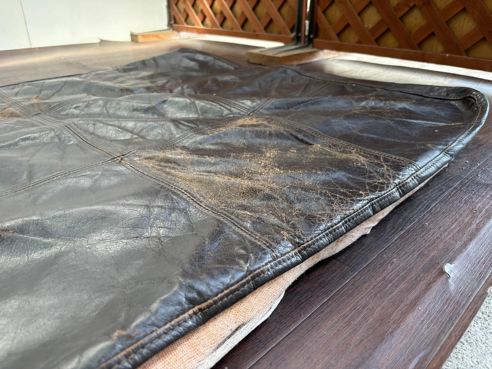 ソファシート天面張り替え修理前