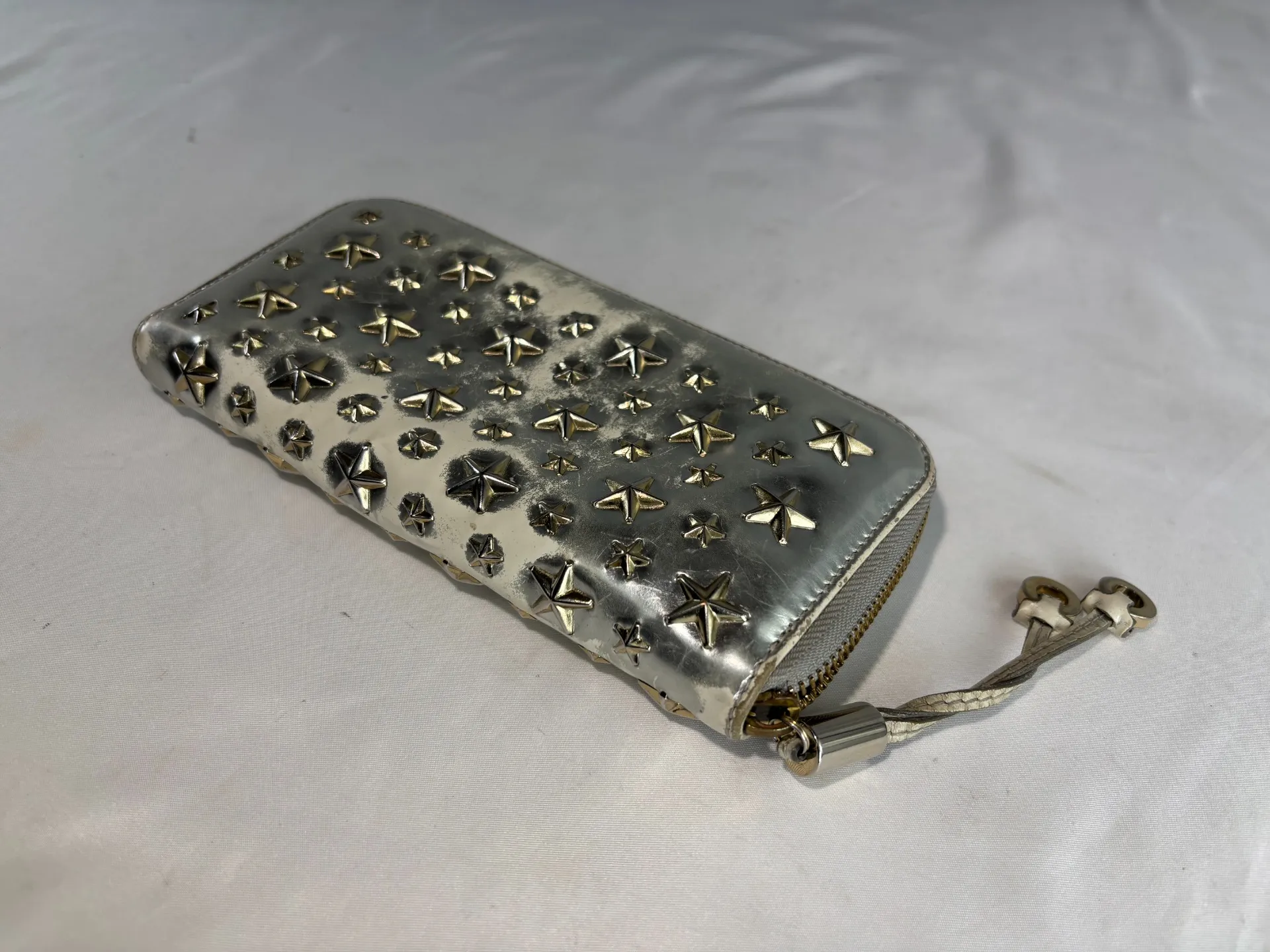 ジミーチュウ財布色剥げ⇒色替え修理前