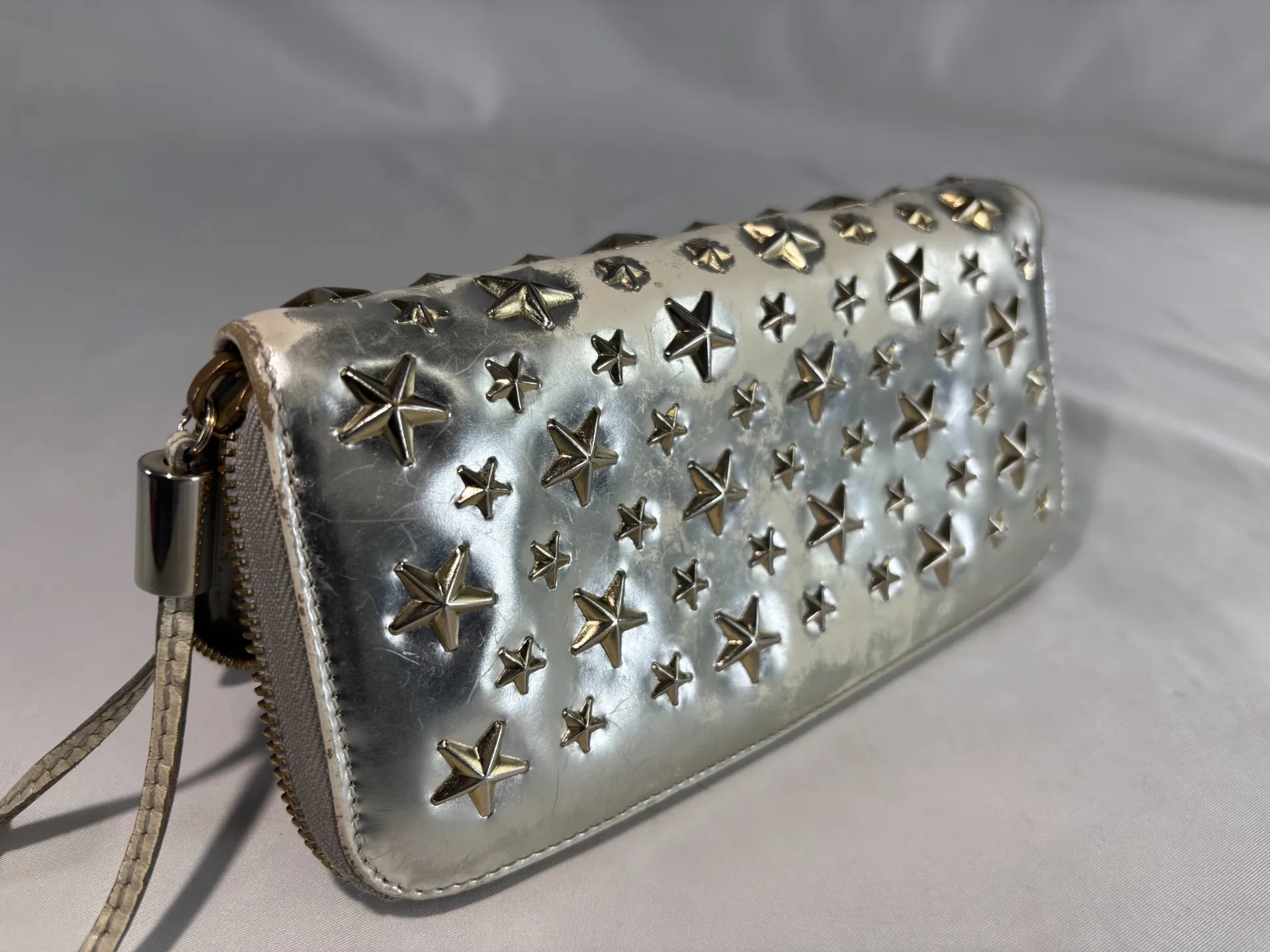 ジミーチュウ財布色剥げ⇒色替え修理前