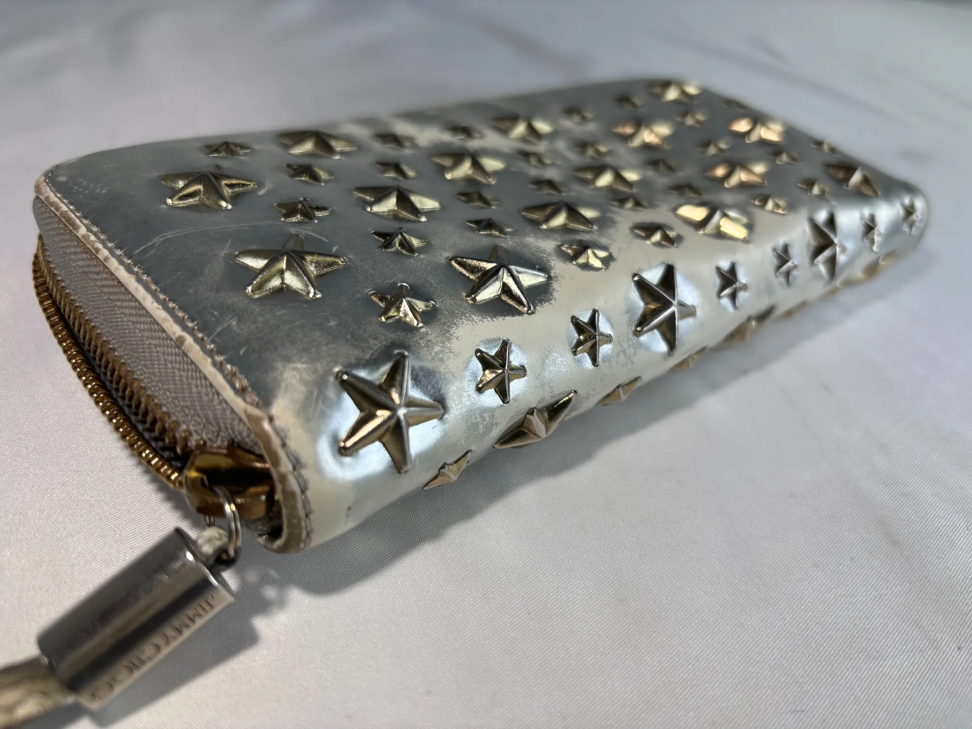 ジミーチュウ財布色剥げ⇒色替え修理前